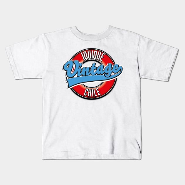 Iquique chile vintage logo Kids T-Shirt by nickemporium1